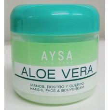 AYSA - Aloe Vera Creme Manos, Rostro y Cuerpo Feuchtigkeitscreme Hände, Körper, Gesicht 300ml Dose hergestellt auf Gran Canaria - LAGERWARE